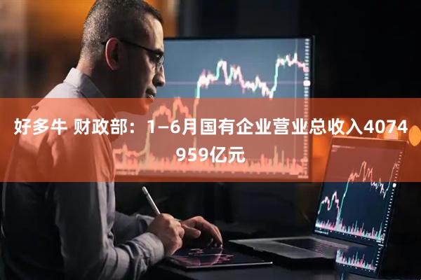 好多牛 财政部：1—6月国有企业营业总收入4074959亿元
