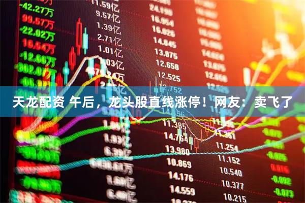 天龙配资 午后，龙头股直线涨停！网友：卖飞了